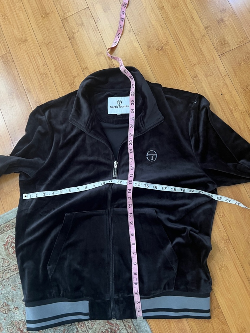 Sergio Tacchini Viaggioa Track Jacket- pants set suit Black Beauty large 31” in - Picture 6 of 11
